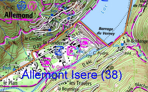Plan Allemont Isere