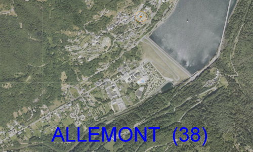 Image Satellite Allemont Isere