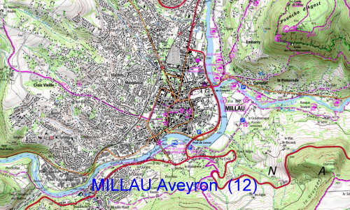 Plan Millau Aveyron