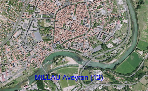 Image Satellite Millau Aveyron