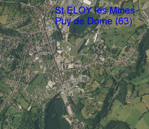 Image satellite Saint Eloy les Mines