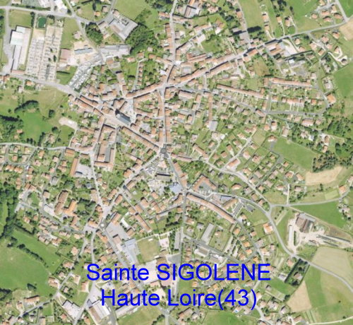 Image satellite Sainte Sigolène